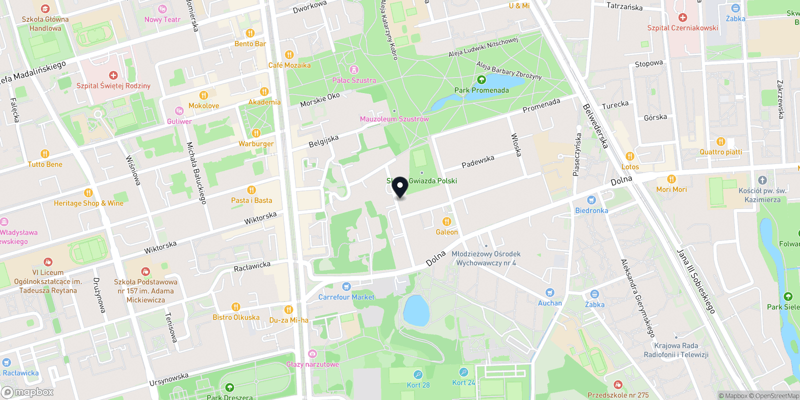 Mapa "Sakura" salon fryzjerski Tetiany Vynohradovej