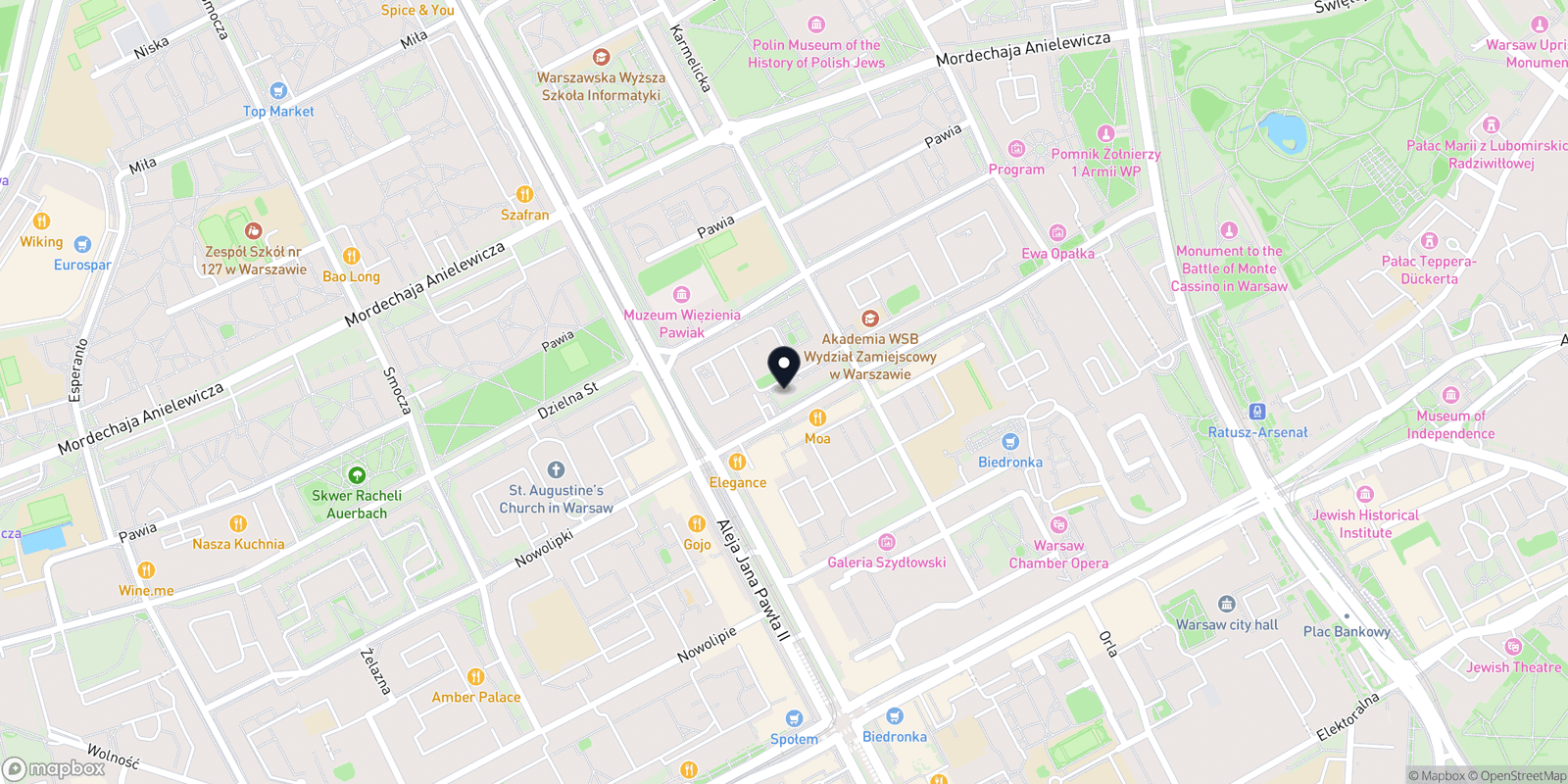 Mapa Klinika Paznokci Karolina Zapolska