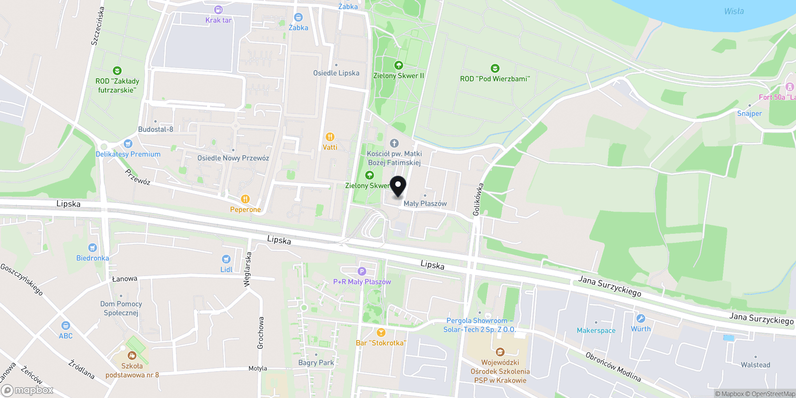 Mapa Moc Piękna Podgórze