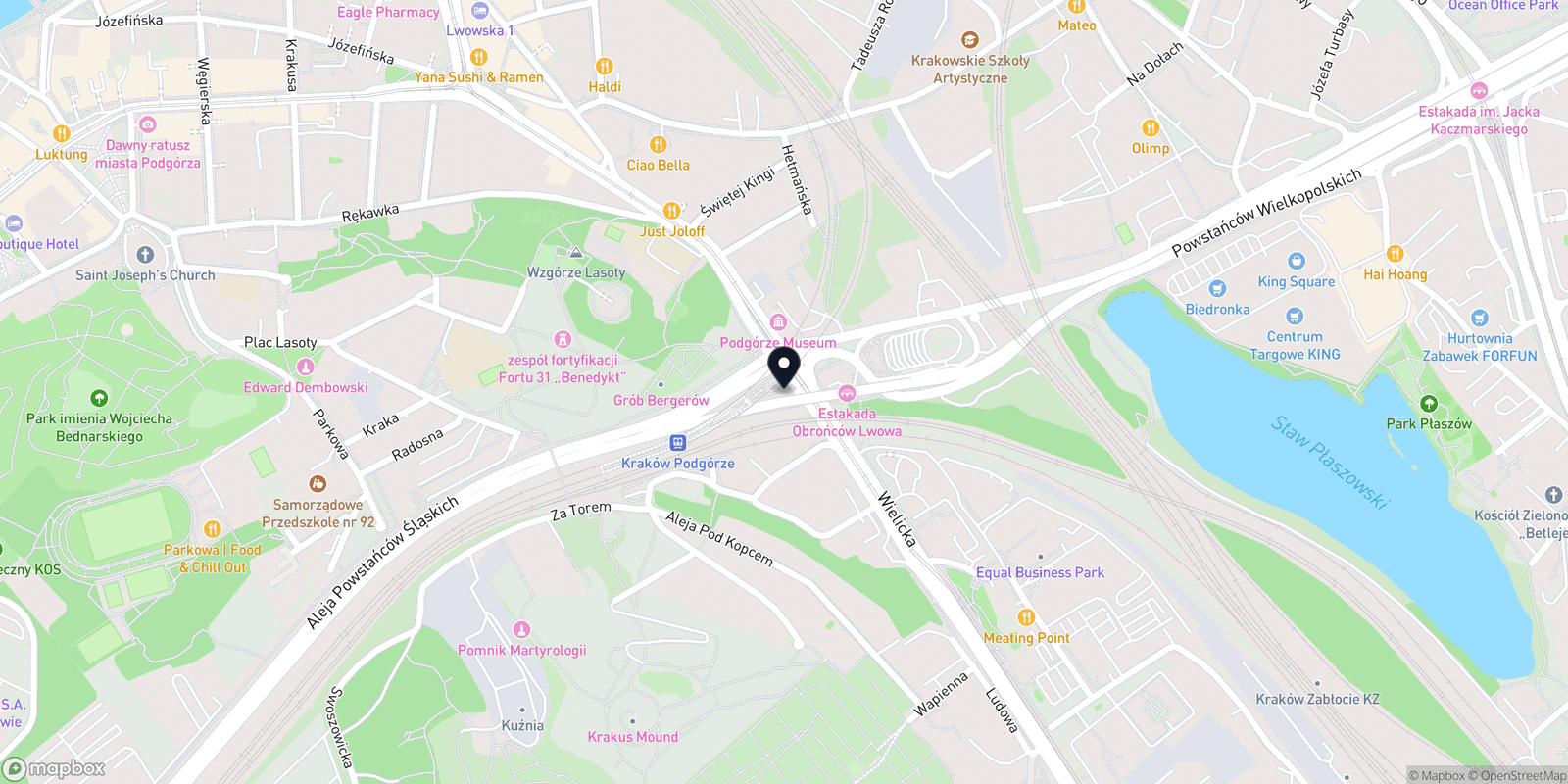 Mapa FRYZJER MĘSKI KRAKÓW ul. Wielicka 1