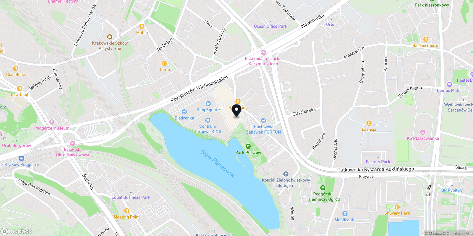 Mapa Krakoski Barber