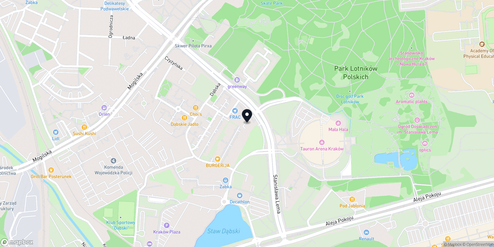 Mapa Trener personalny HealthStudio