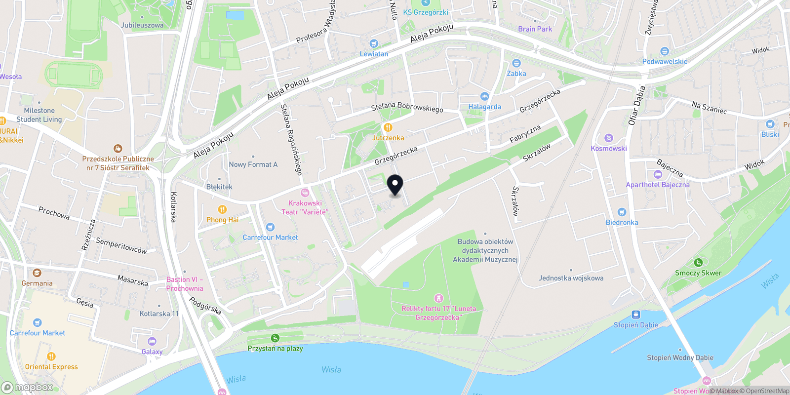 Mapa Masaż w Krakowie