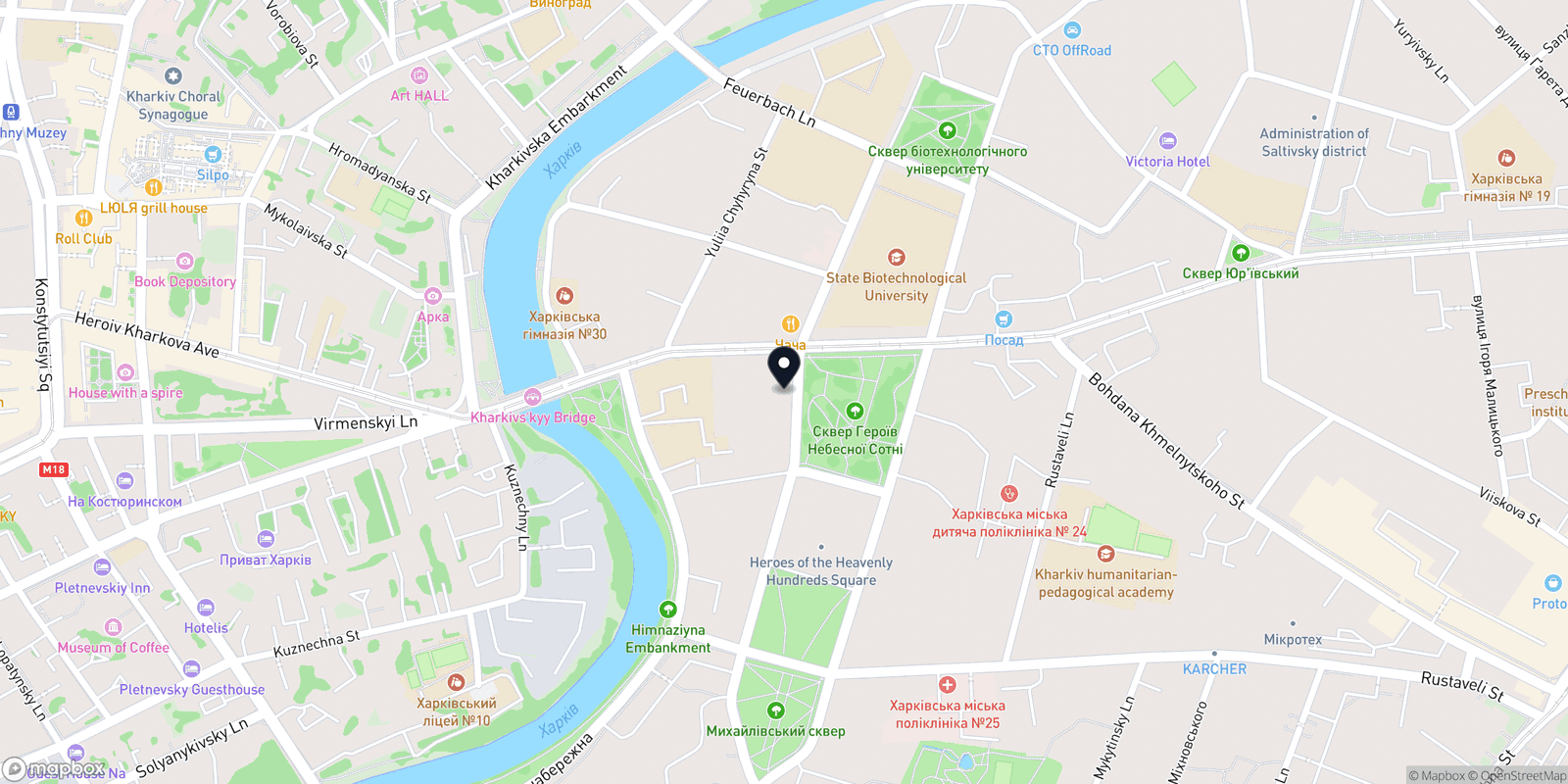Карта закладу Floatdao