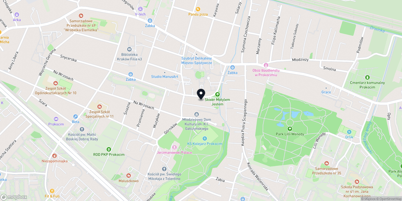 Mapa Studio Fryzur Dana