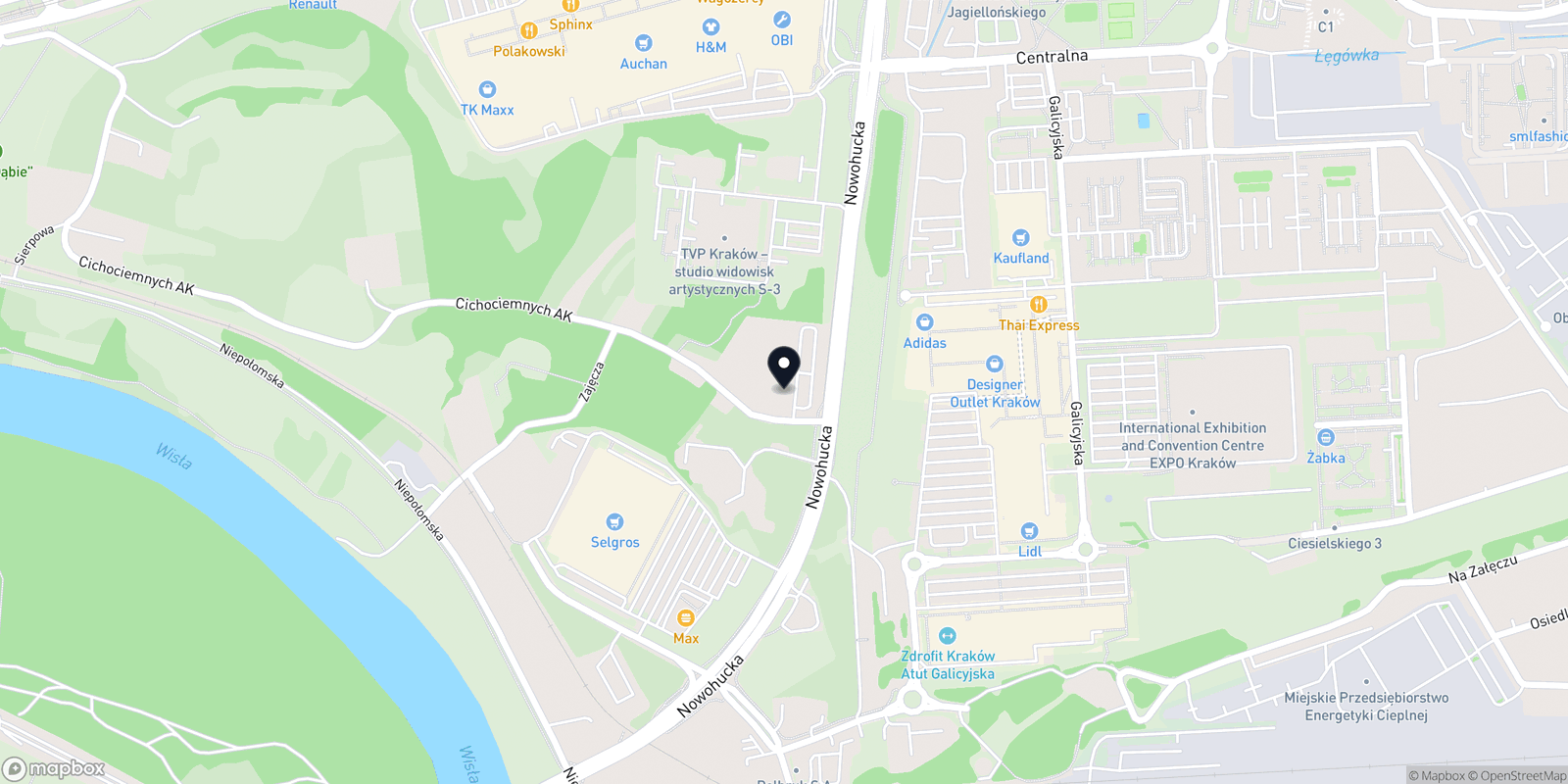 Mapa Yesma — masaż twarzy Kraków