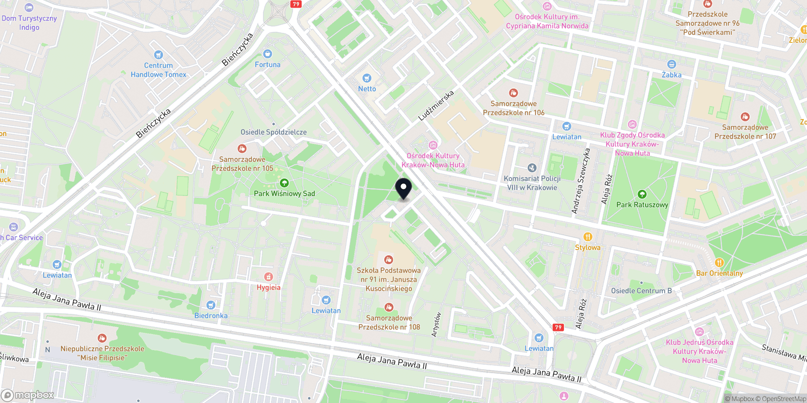 Mapa Pracownia Piękna Nikoletta Gnidzińska Os. Handlowe