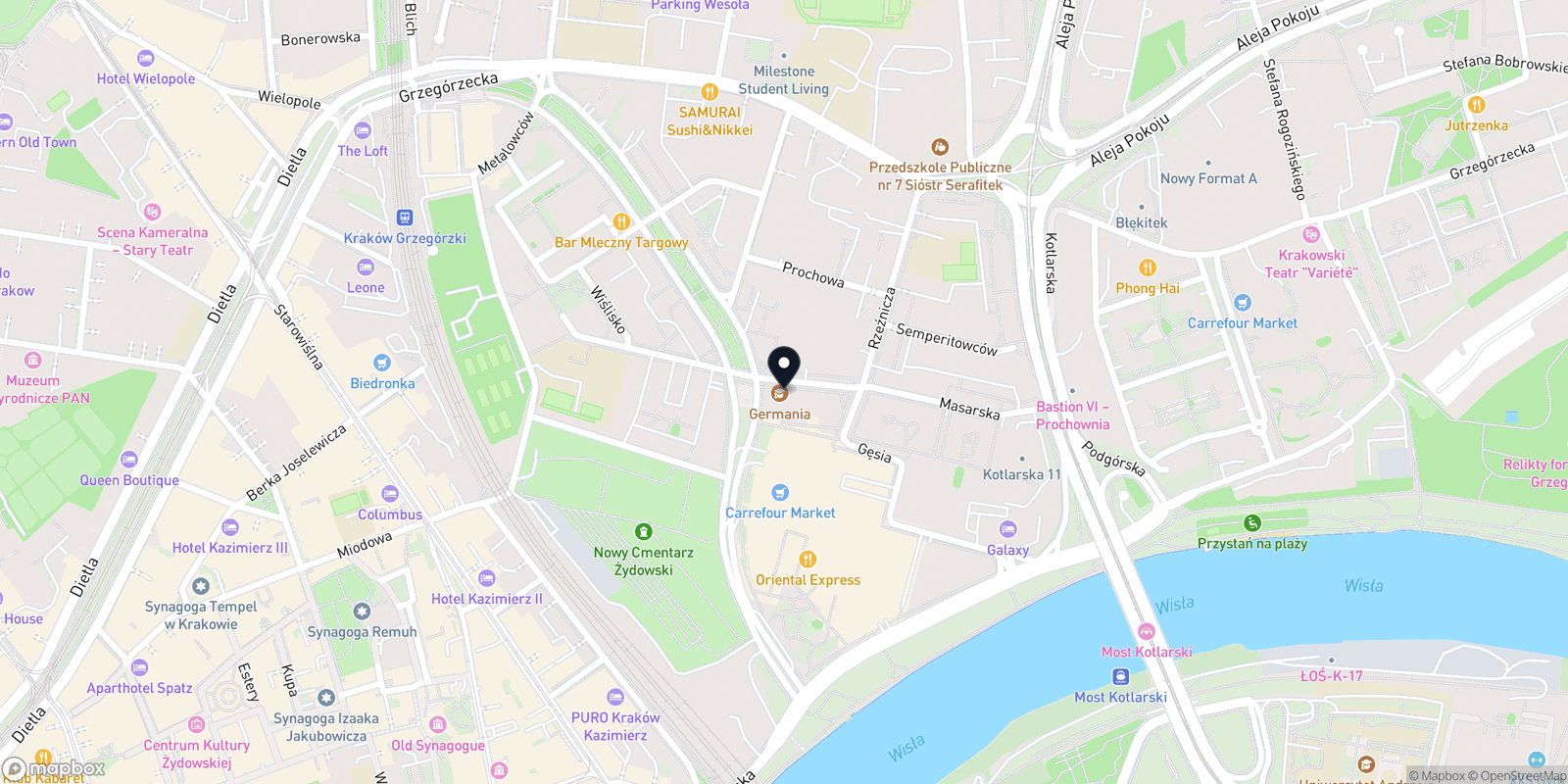 Mapa OKSI STREFA