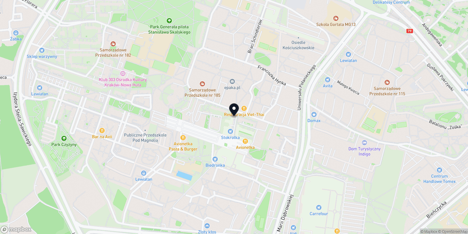 Mapa ZEBRA Salon Fryzjerstwa i Stylizacji Paznokci