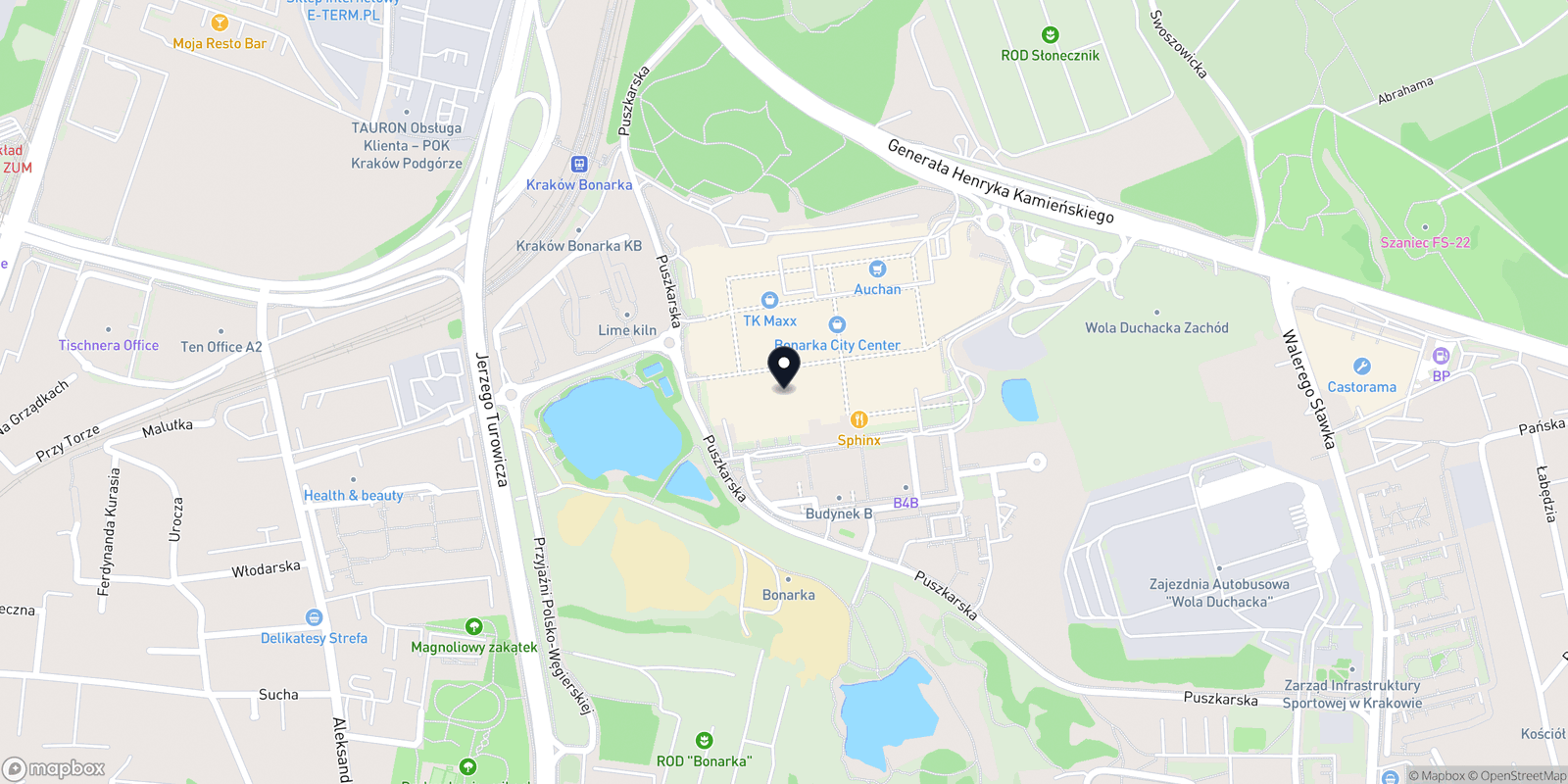 Mapa TIGERANDBEAR Barber Bonarka