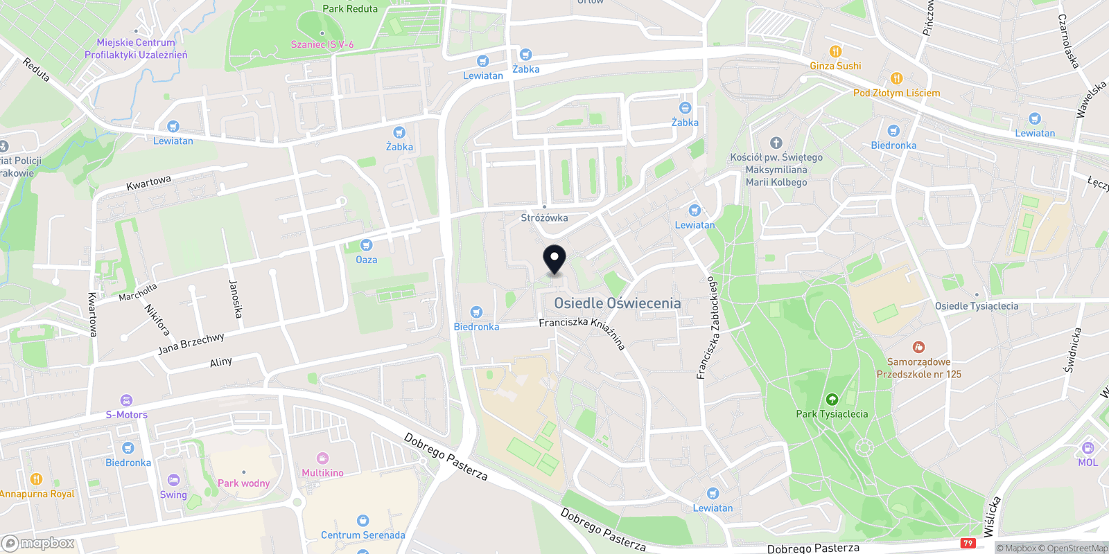 Mapa Pracownia Fryzjerska