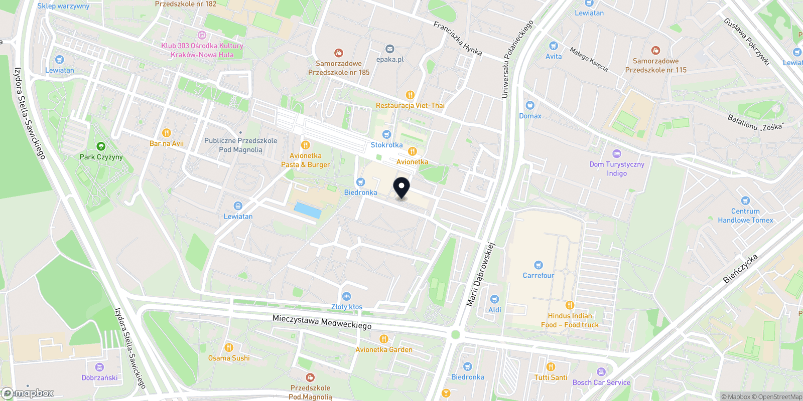Mapa Fryzjerstwo Izabela Depta