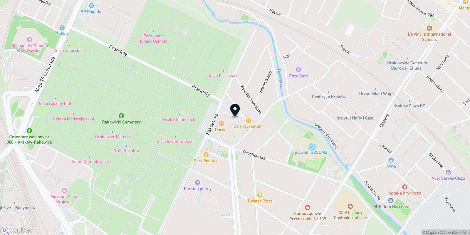 Mapa punkt. Pracownia masażu terapeutycznego