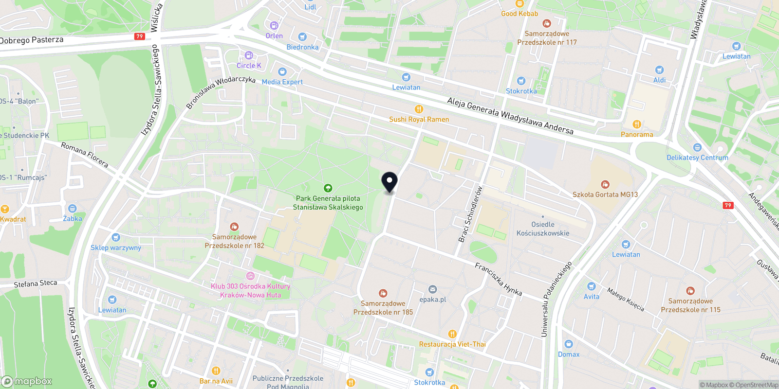 Mapa Masaż w Punkt