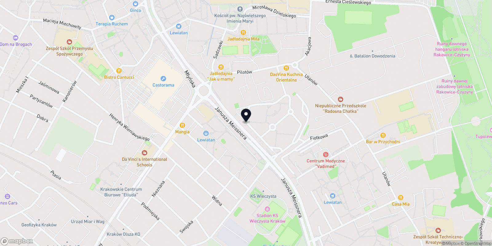 Mapa Akademia Fryzur Paulina Tetela