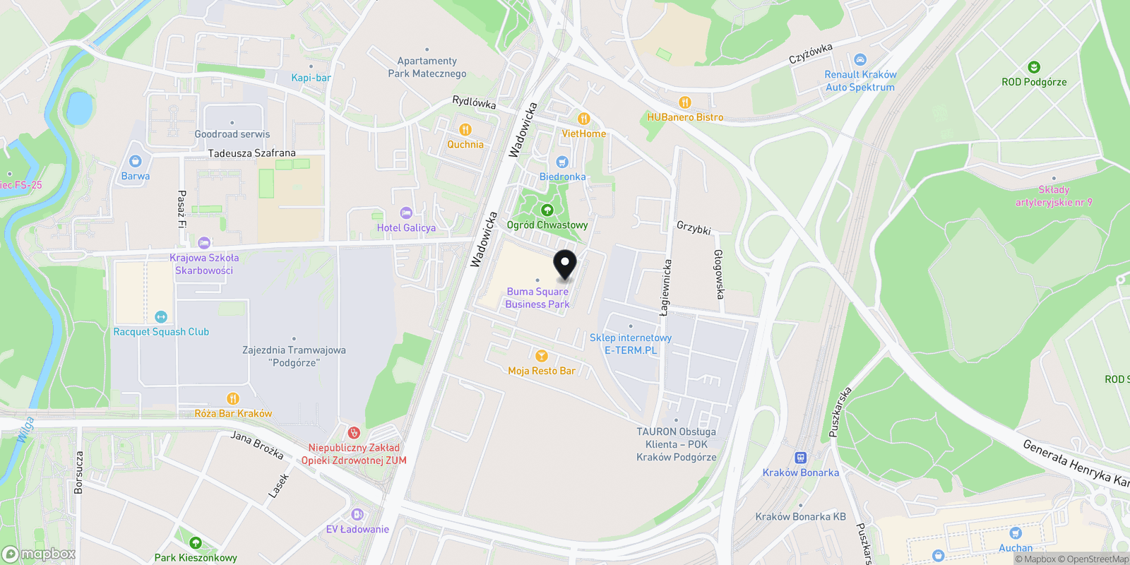 Mapa KGT Studio Buma