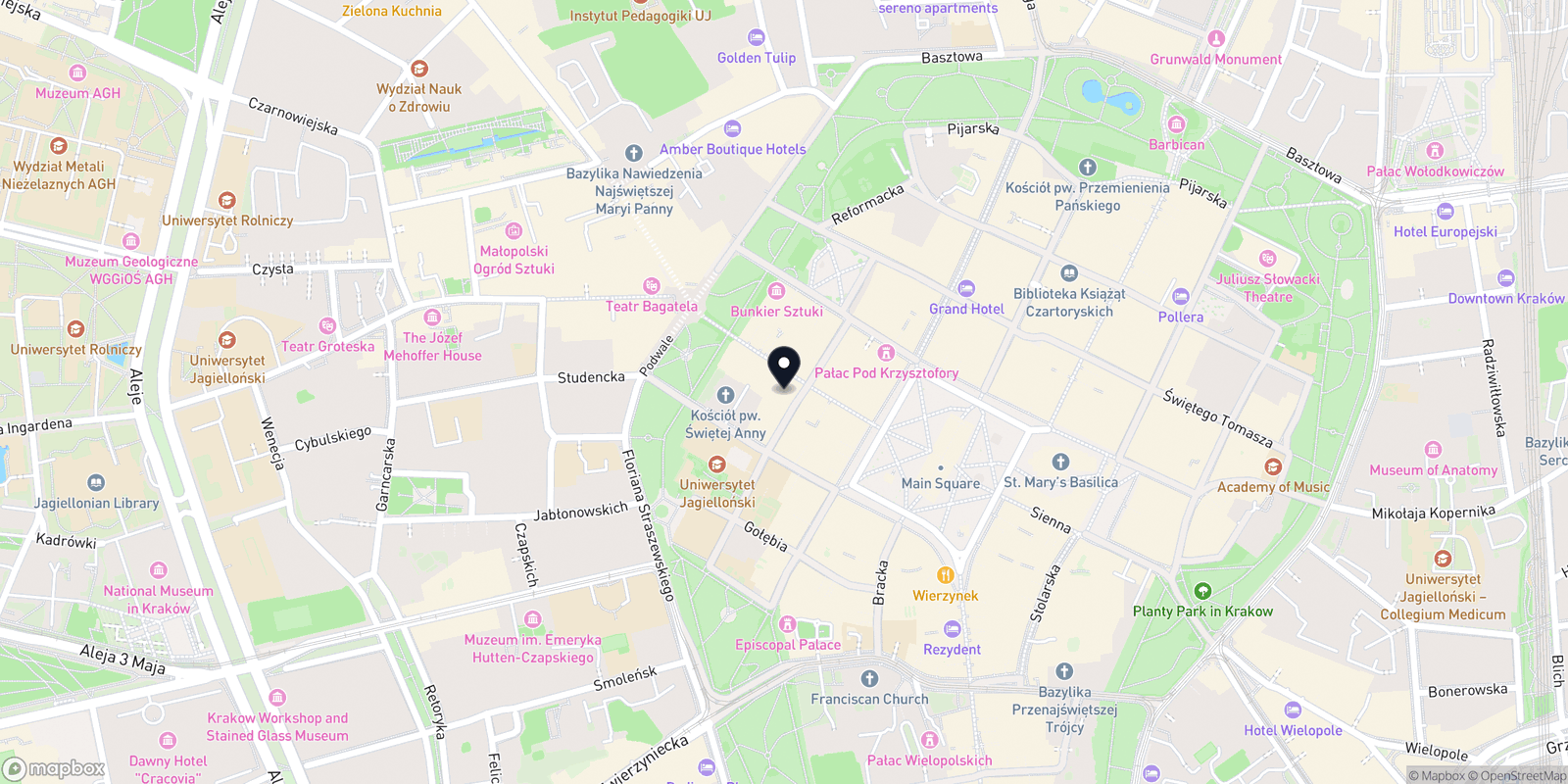 Mapa Thai Maliwan Spa Szewska