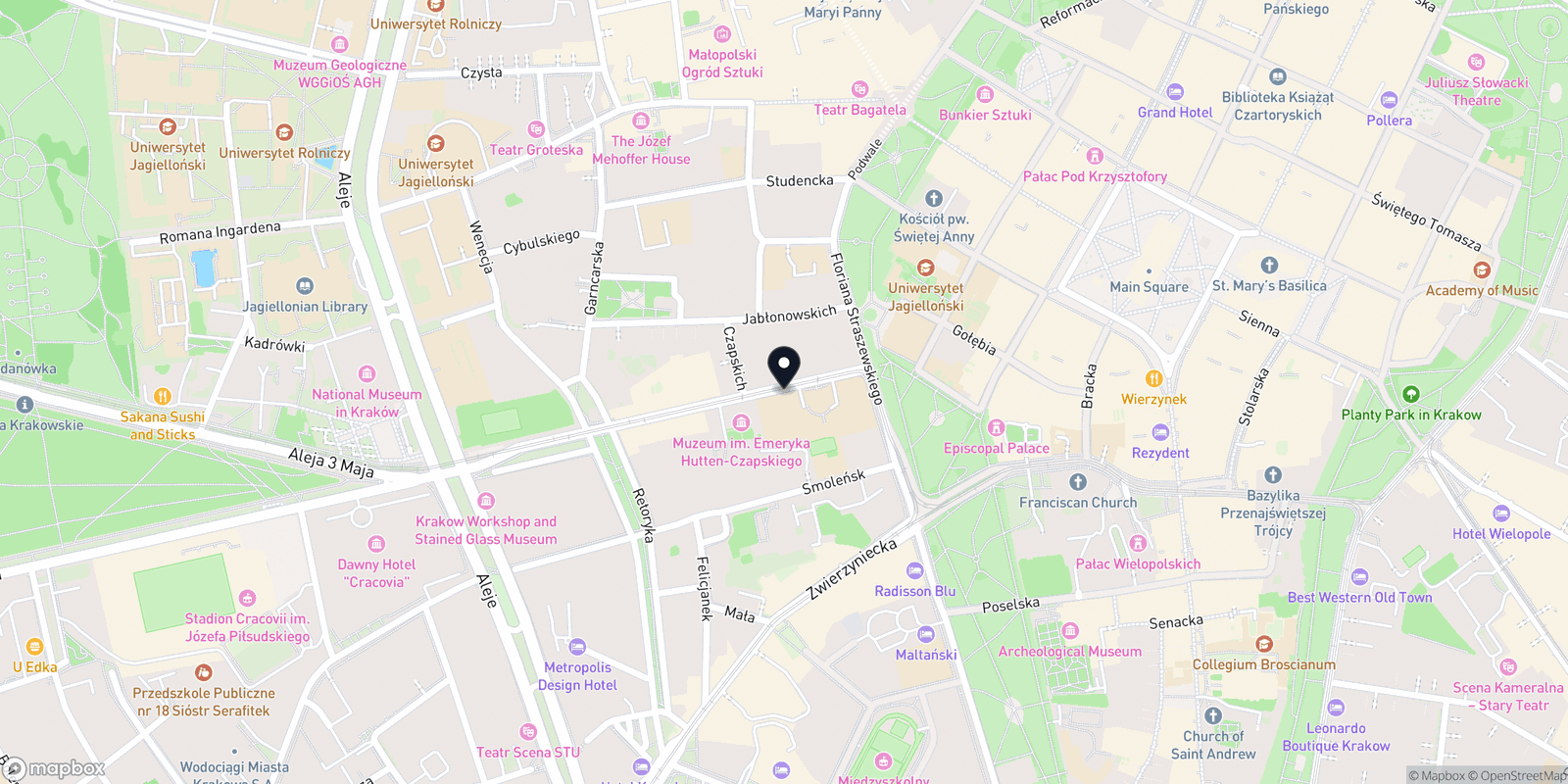 Mapa Rzęsowe Atelier Justyna Wróbel
