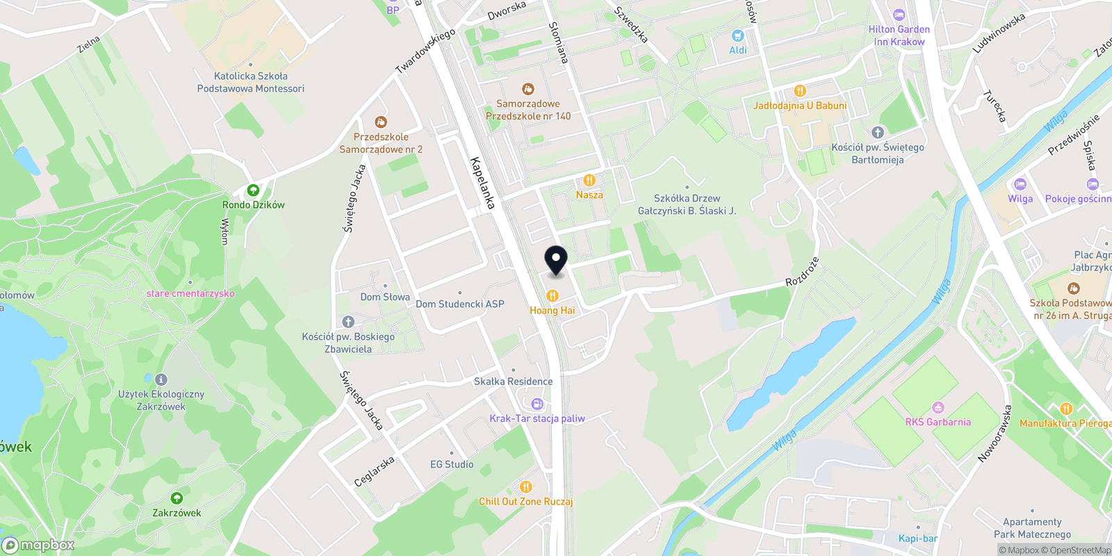 Mapa MG Studio Świadomej Pielęgnacji Włosów