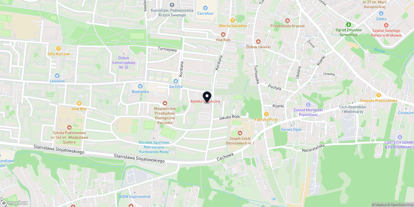 Mapa CYWA Barbershop Kurdwanów