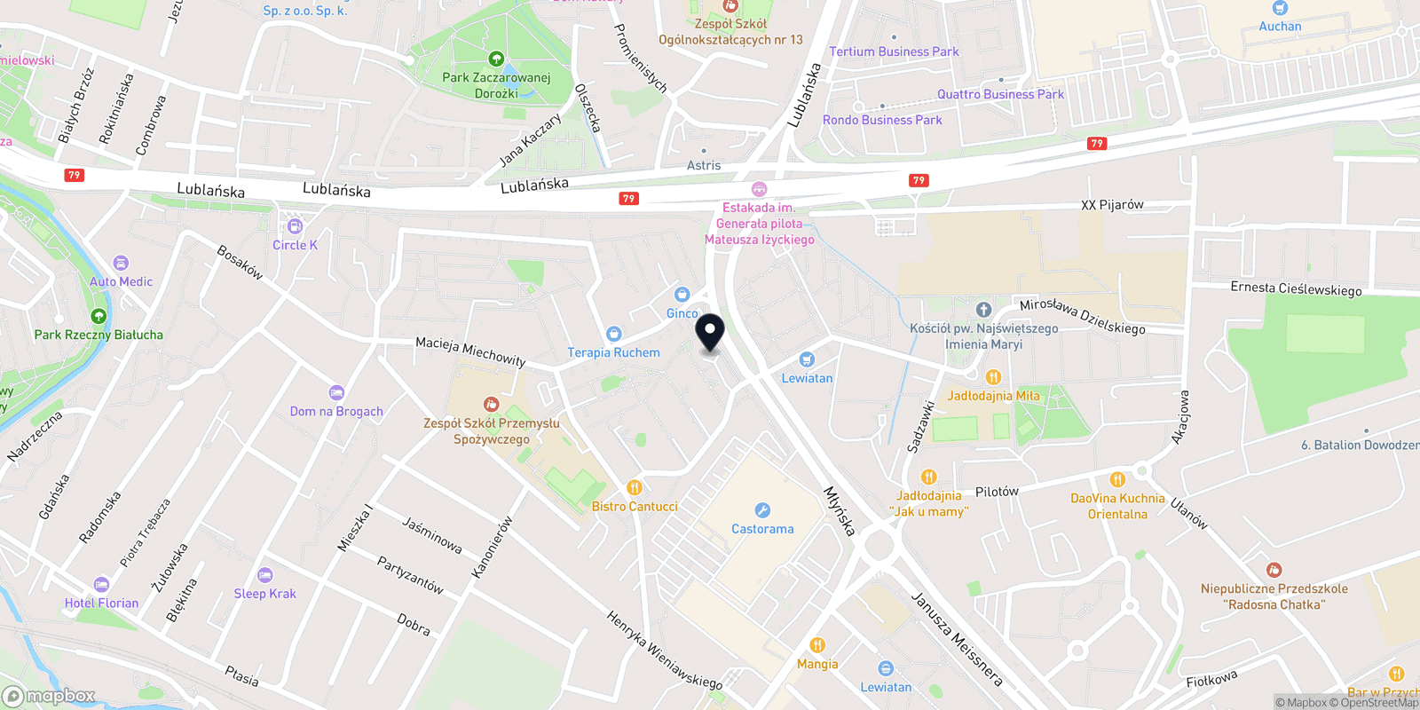 Mapa WELUR Studio Odnowy . Depilacja Laserowa. Kompleksowa Pielęgnacja Brwi.