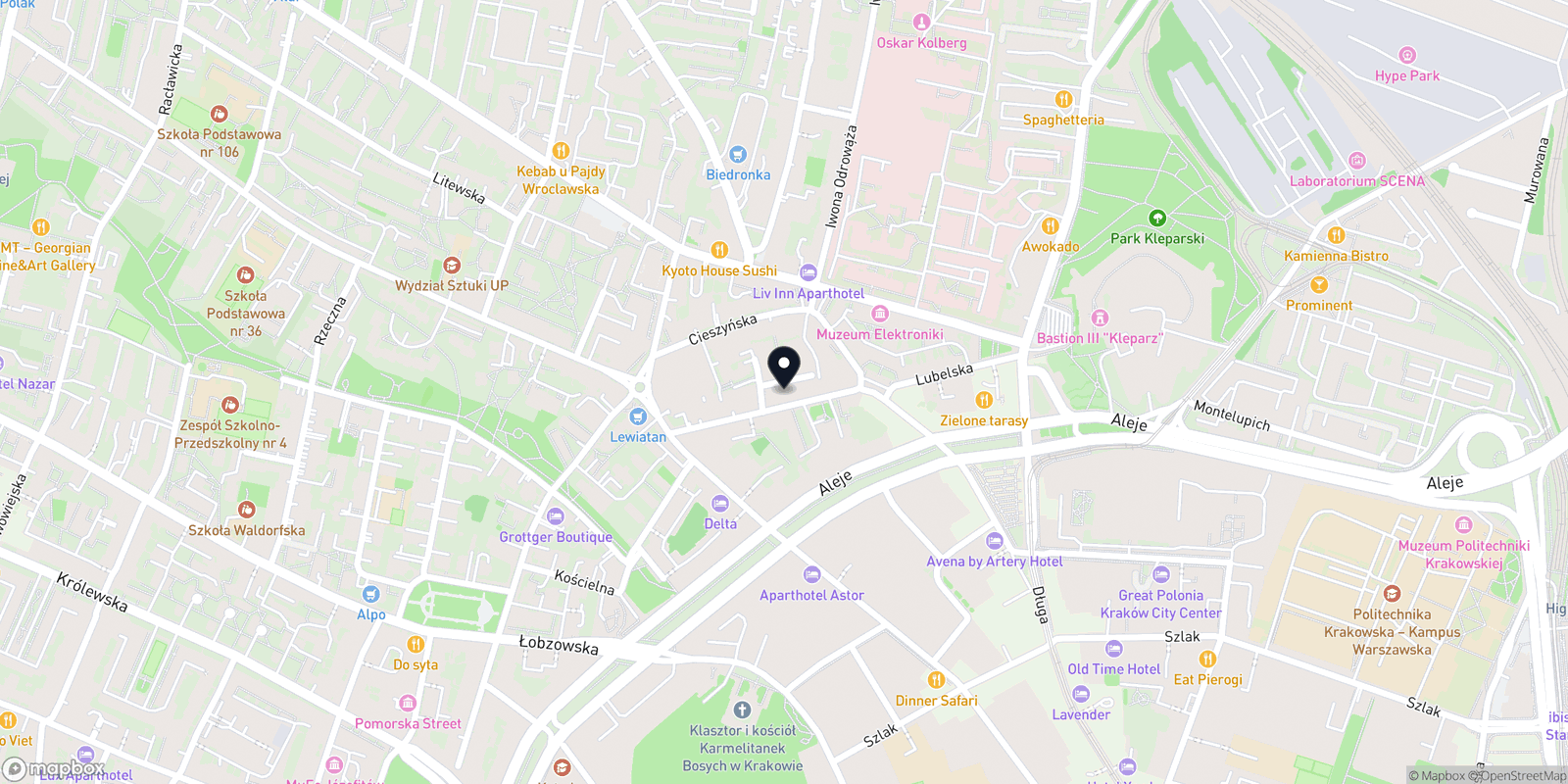 Mapa PATER PRACOWNIA FRYZJERSKA