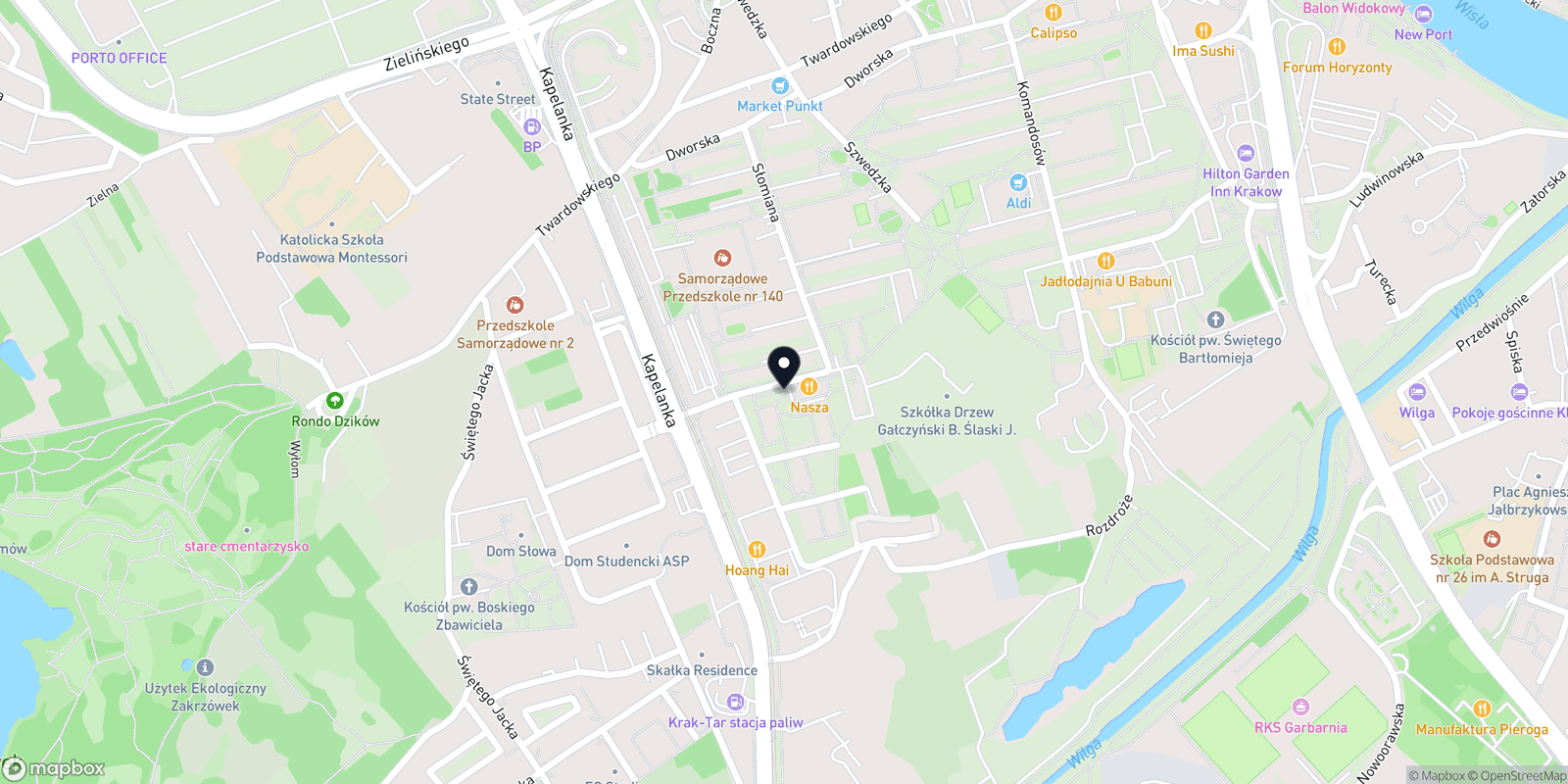 Mapa Lashconcept Cracow- przedłużanie rzęs