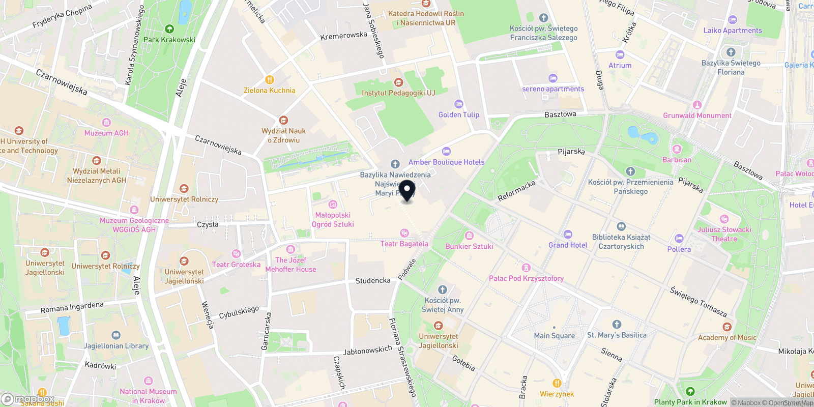 Mapa Salon Kosmetyczny UniqueLashes