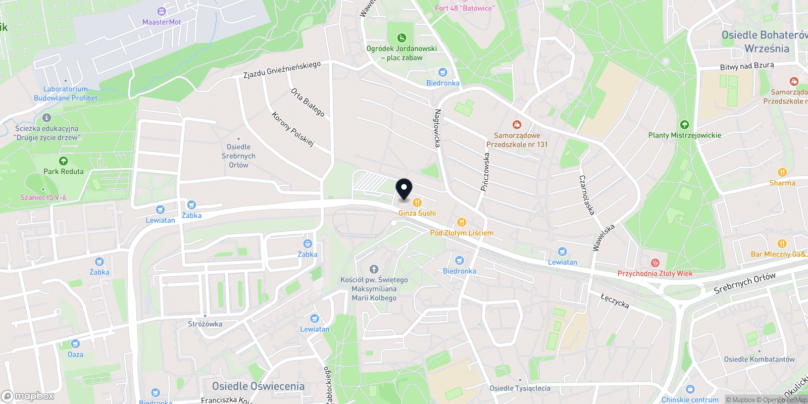 Mapa Magdalena Dubiel Nails & Permanent Makeup Studio