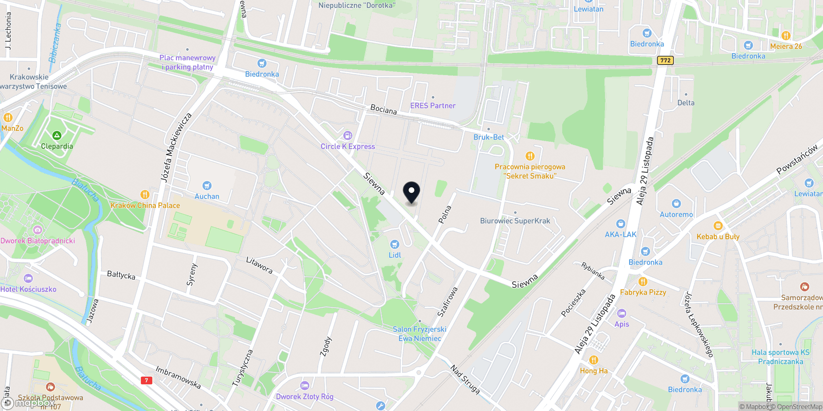 Mapa ESTINO kosmetologia estetyczna
