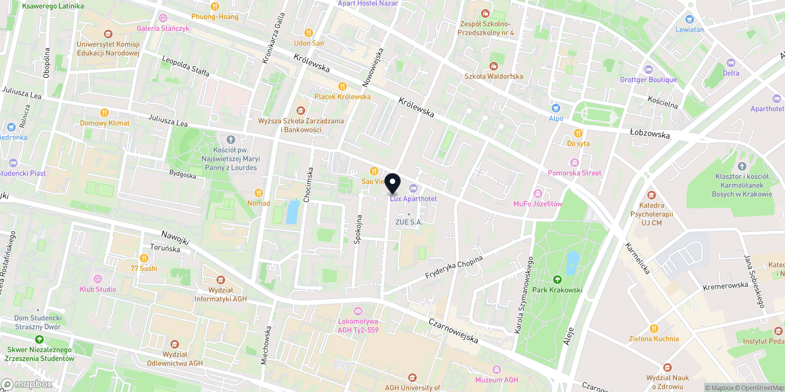 Mapa STUDIO PIĘKNEGO CIAŁA