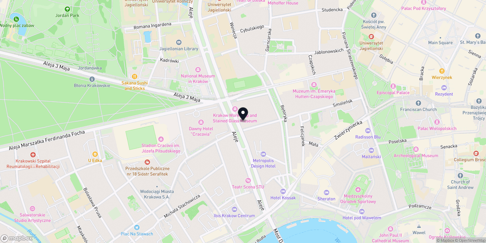 Mapa Aleja Masażu