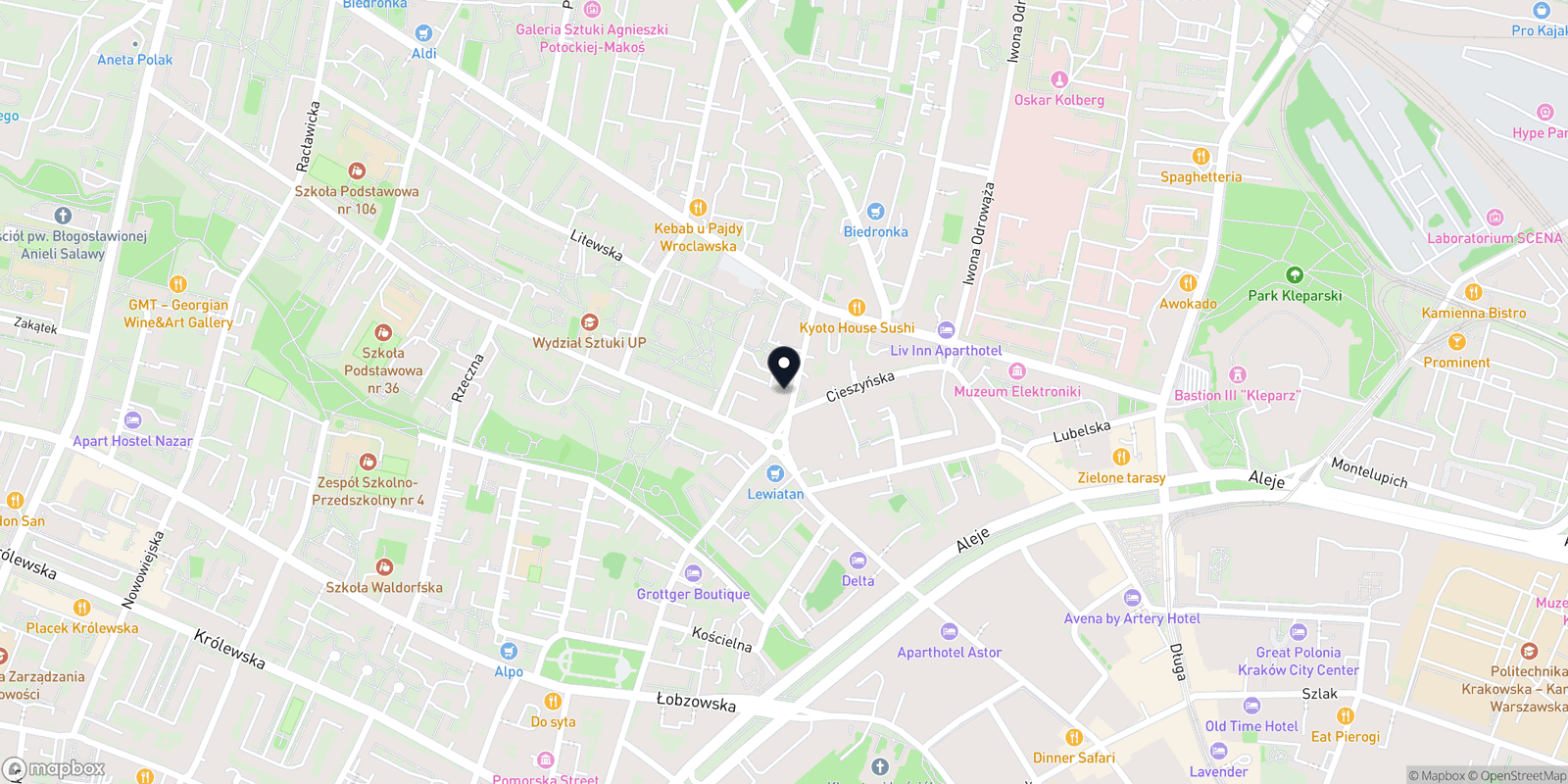 Mapa Depilacja Laserowa Kraków I Perfect Estetic