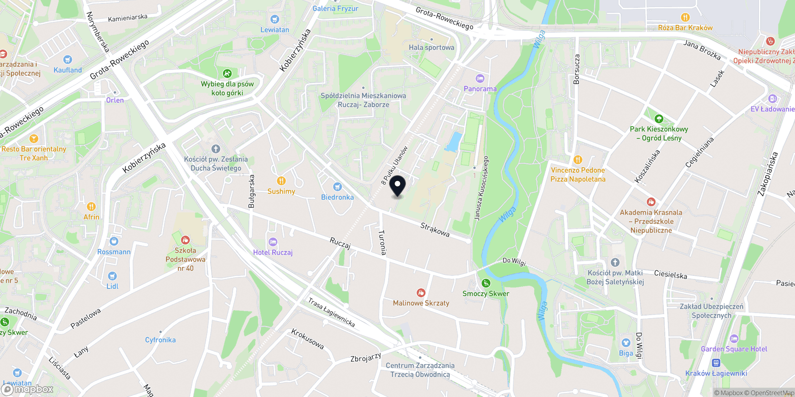 Mapa Salon Urody Beauty Forest STRĄKOWA 1D