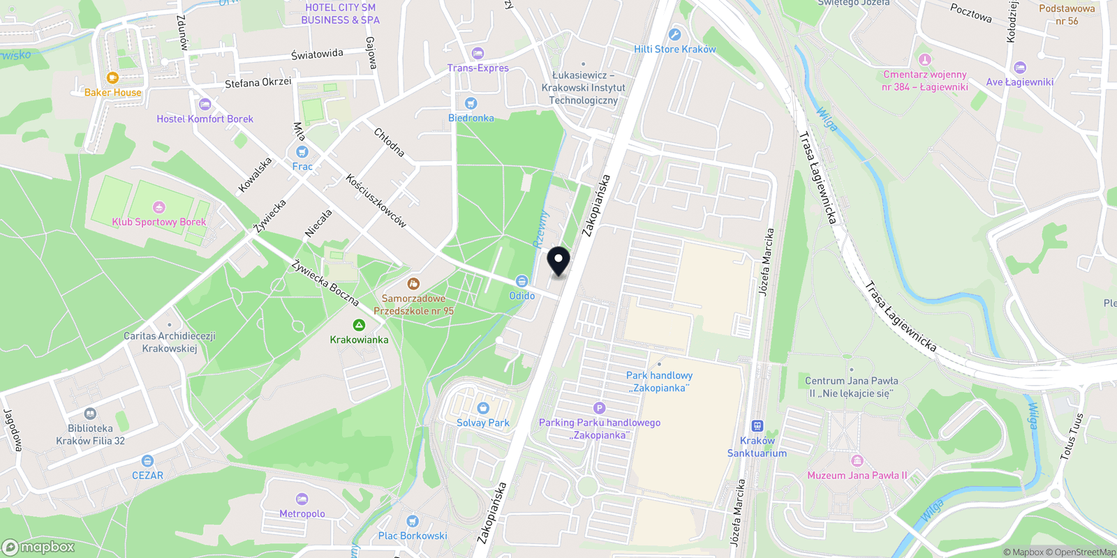Mapa salon kosmetyczny kanak