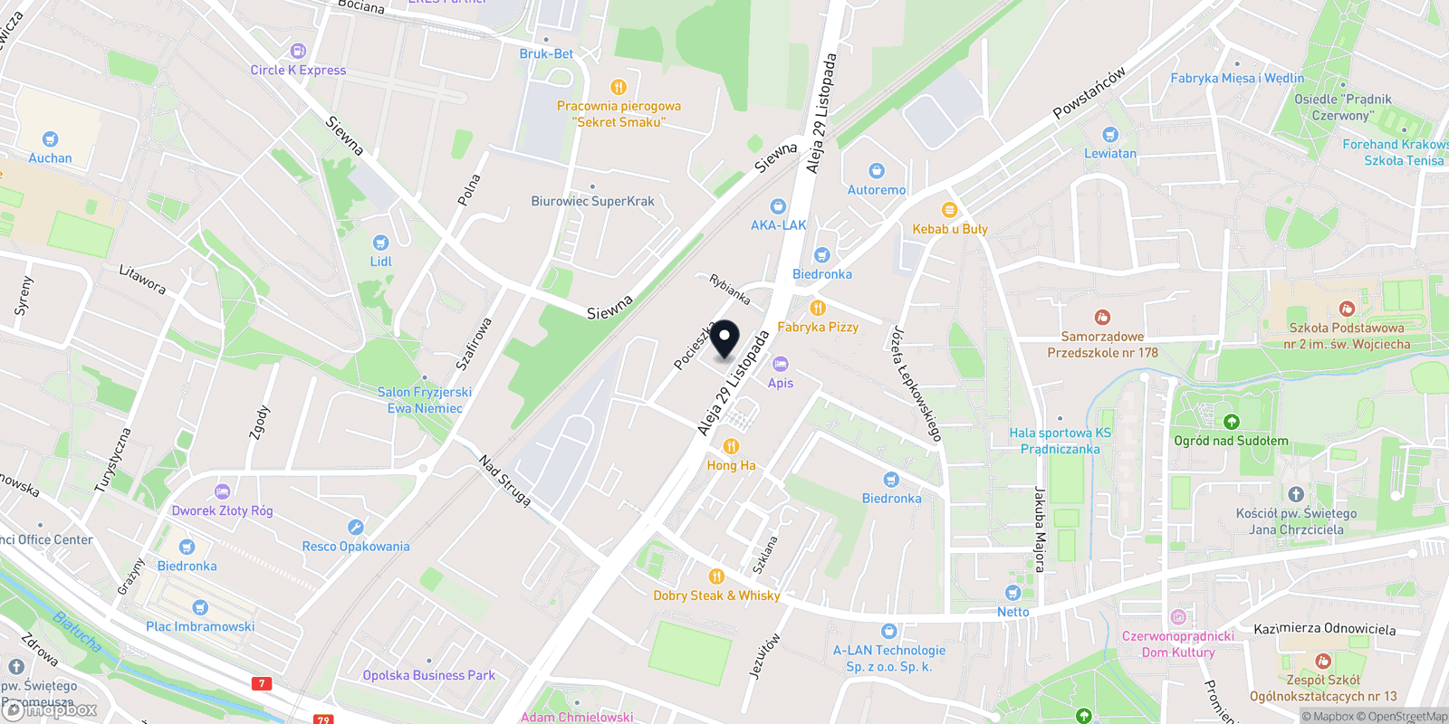 Mapa Gabinet masażu