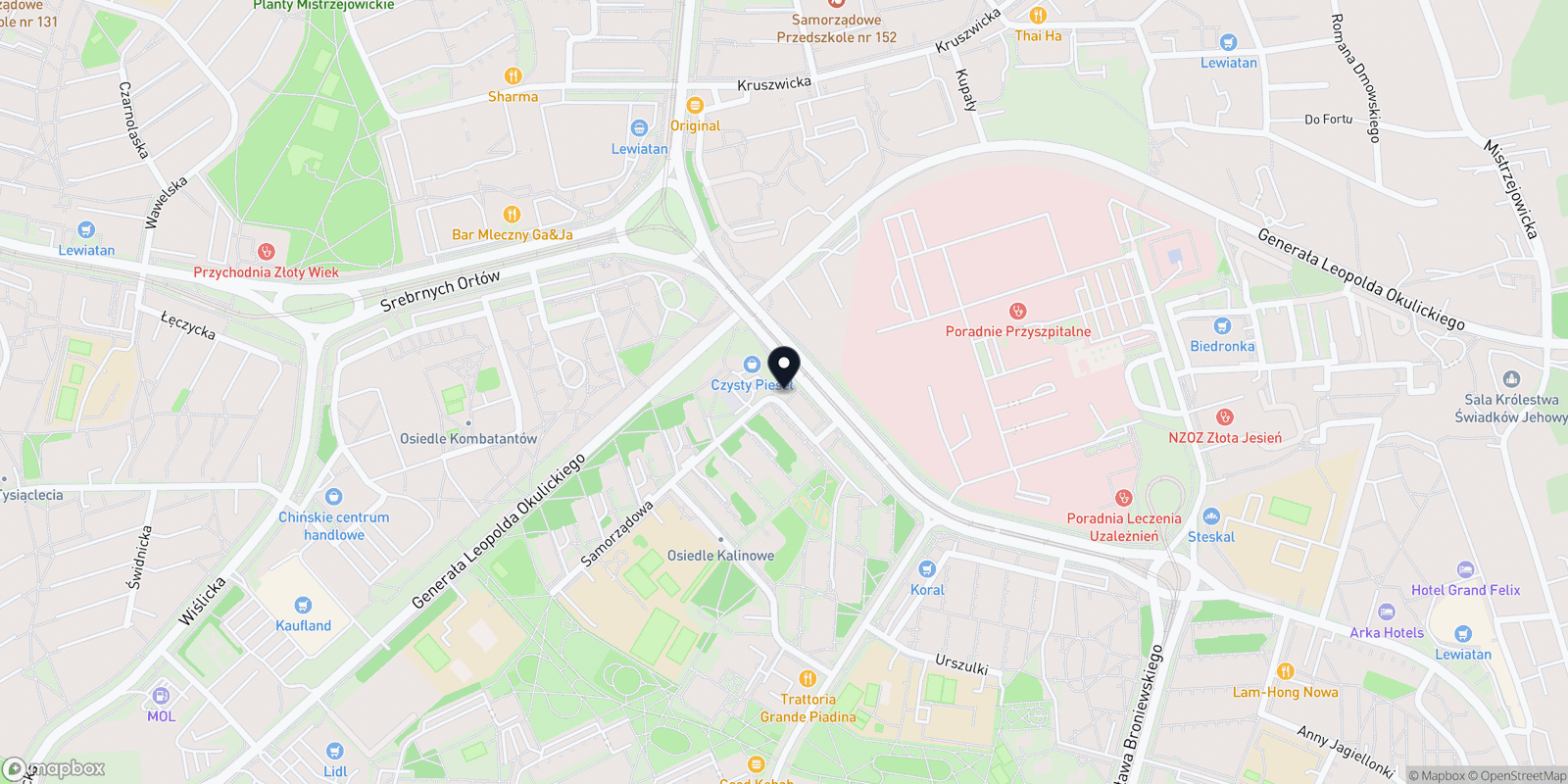 Mapa BEL VISO Salon kosmetyczny Katarzyna Markocka
