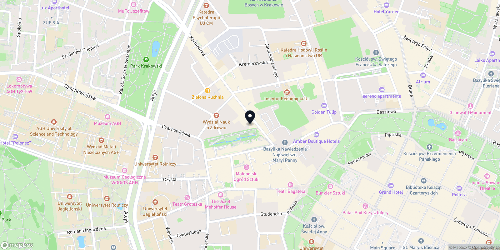 Mapa Art CosMed Salon Kosmetyczny