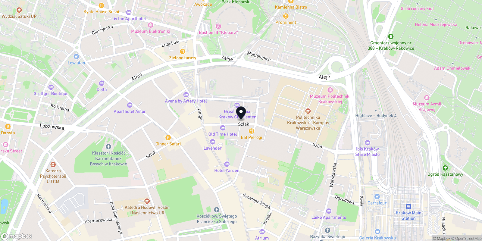 Mapa LETS SHINE Depilacja Laserowa &Kosmetologia