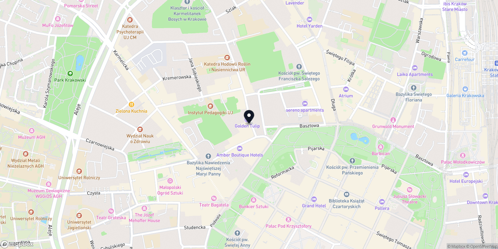 Mapa Salon fryzjerski ŻSZ