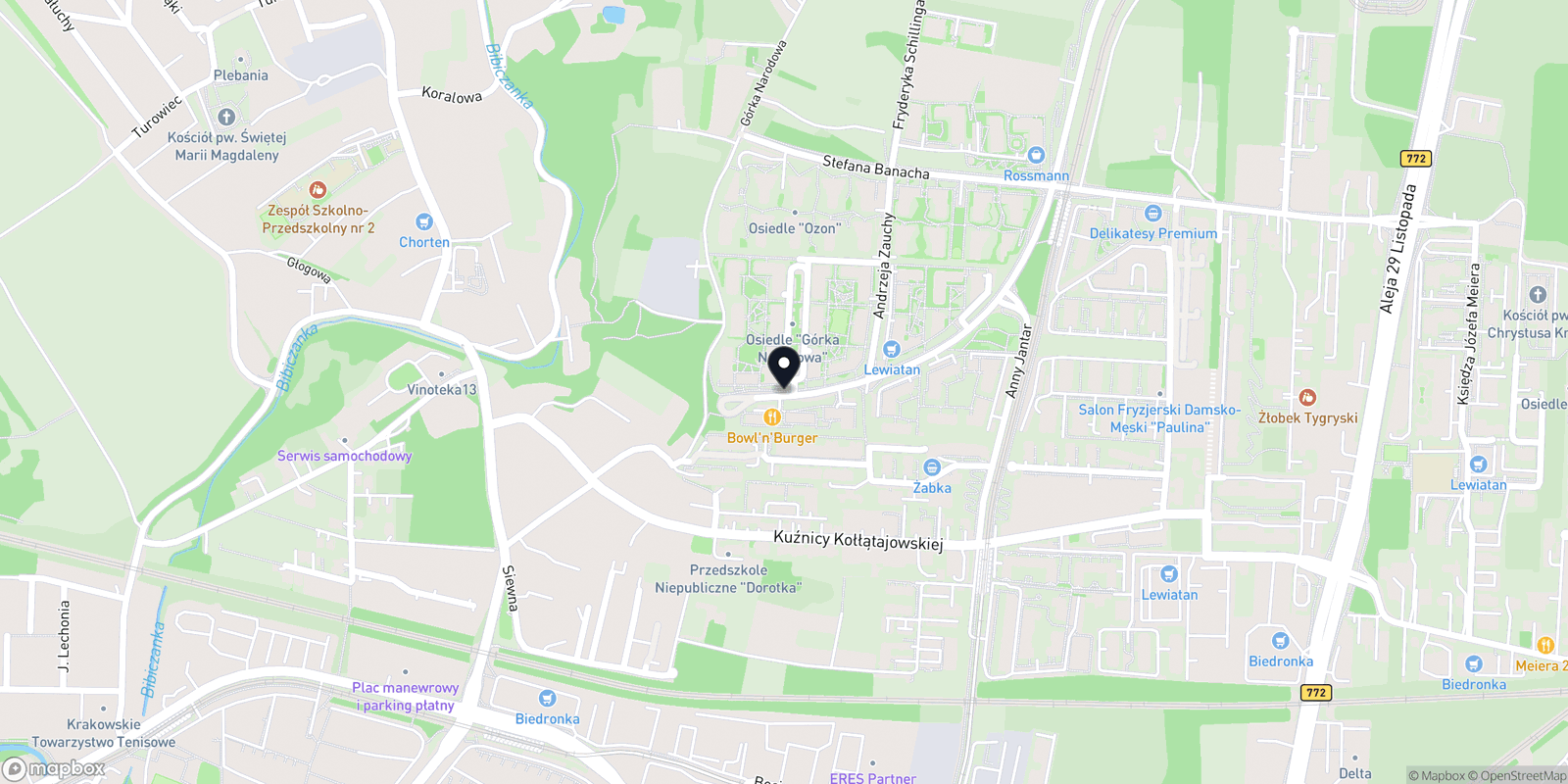 Mapa Studio Figura Kraków Prądnik