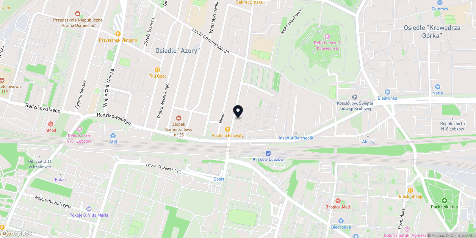 Mapa Krakowskie Centrum Urody