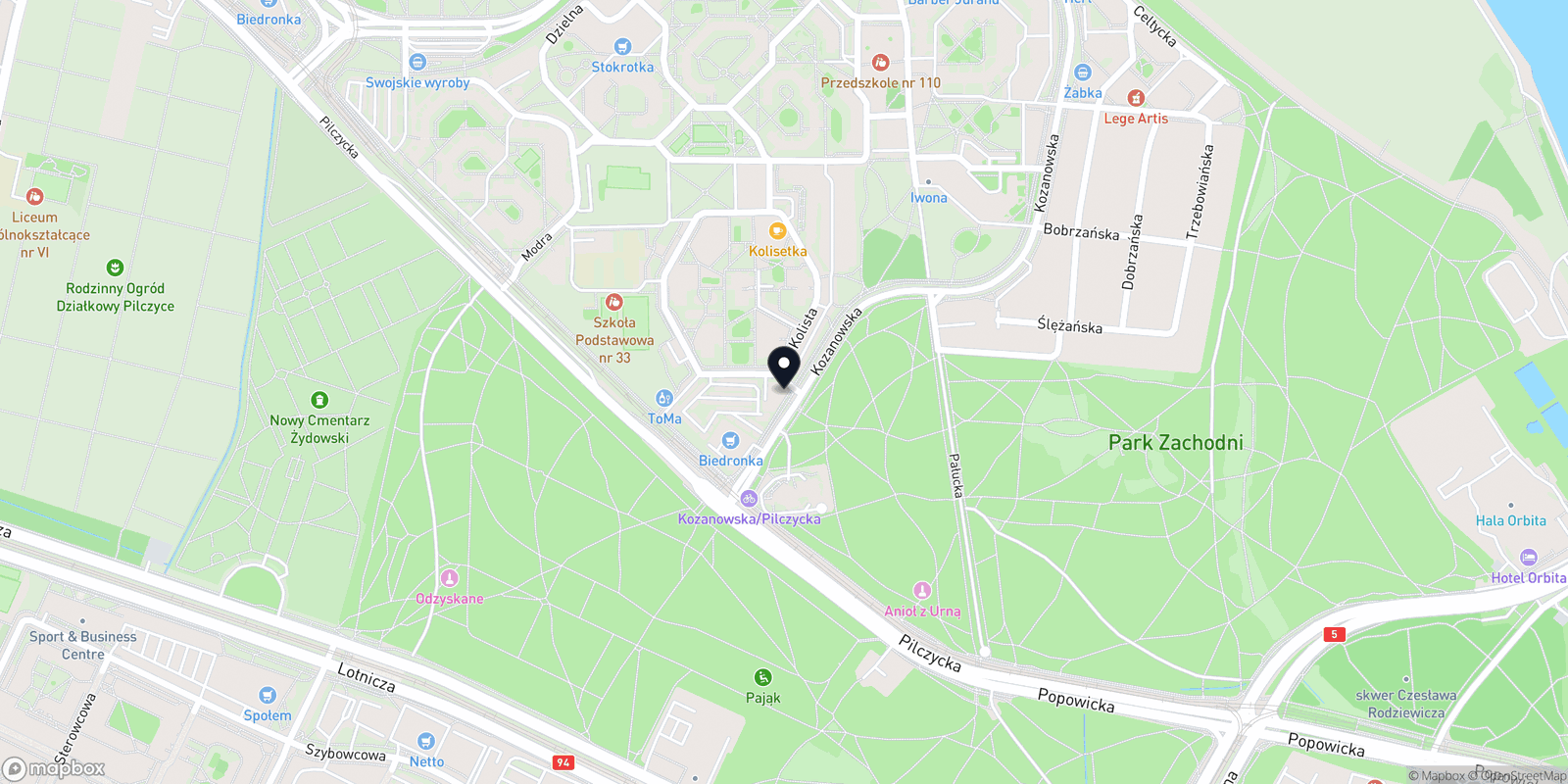 Mapa INARI Salon Masażu Kolista 14k