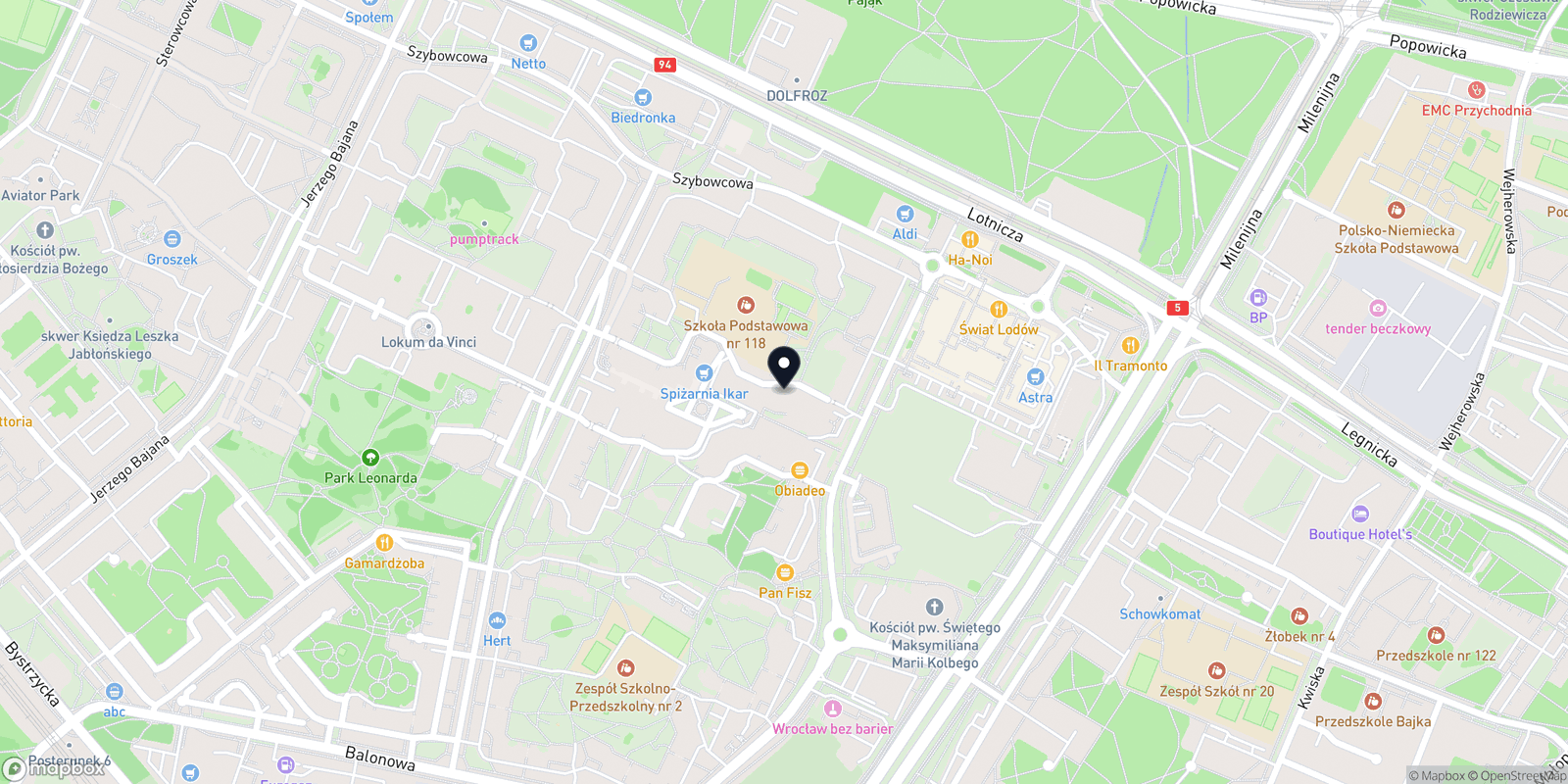 Mapa Salon Fryzjerski
