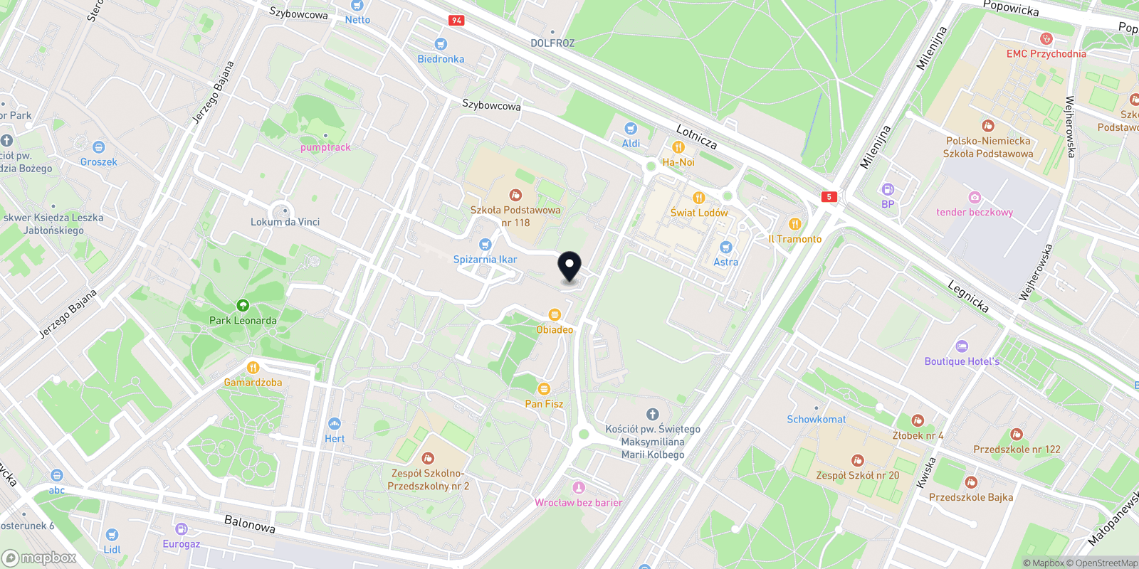 Mapa Paznokcie Wrocław Studio Iwet