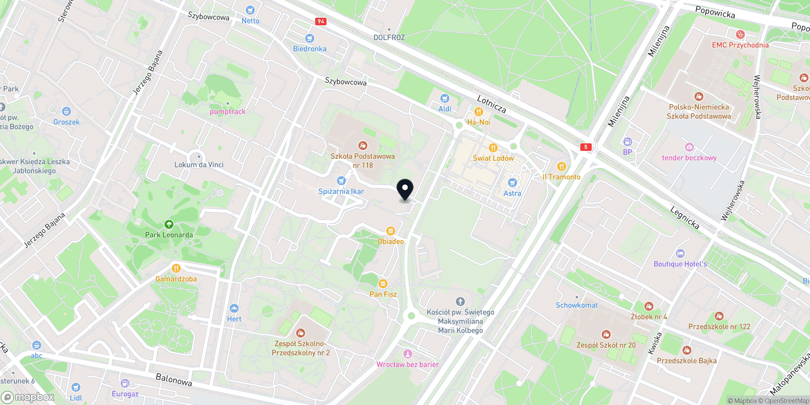 Mapa Dobry Fryzjer