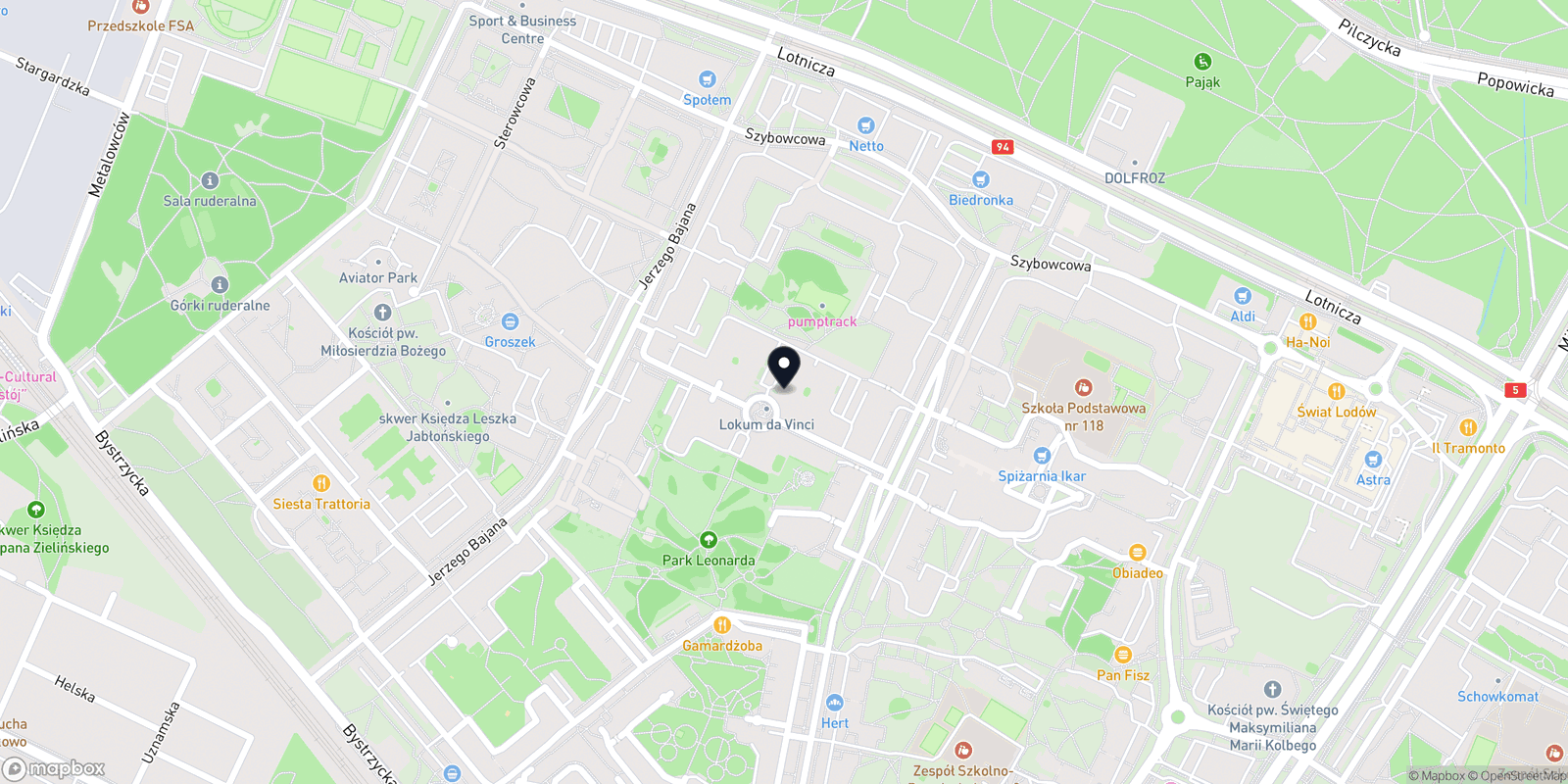 Mapa Atelier Urody Rozanette