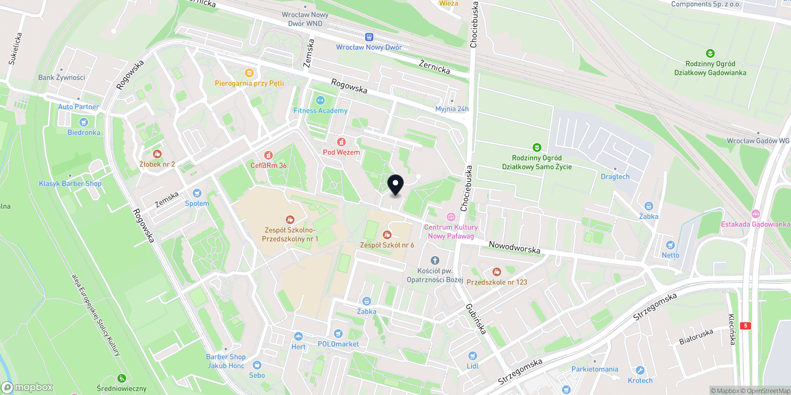 Mapa THE LIMB Barbershop na Nowodworskiej