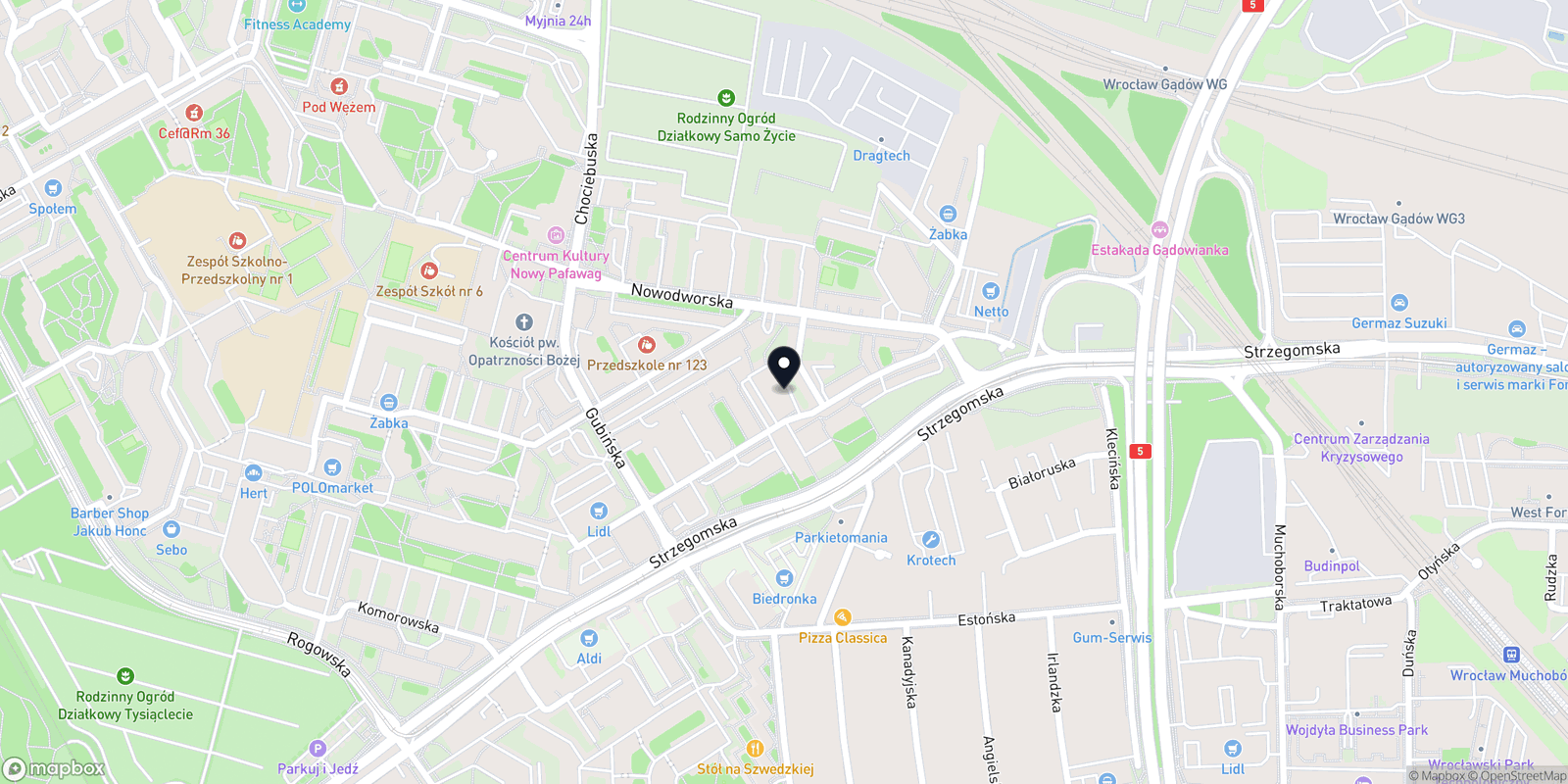 Mapa DEA Studio Piękności Natalia Hruzka