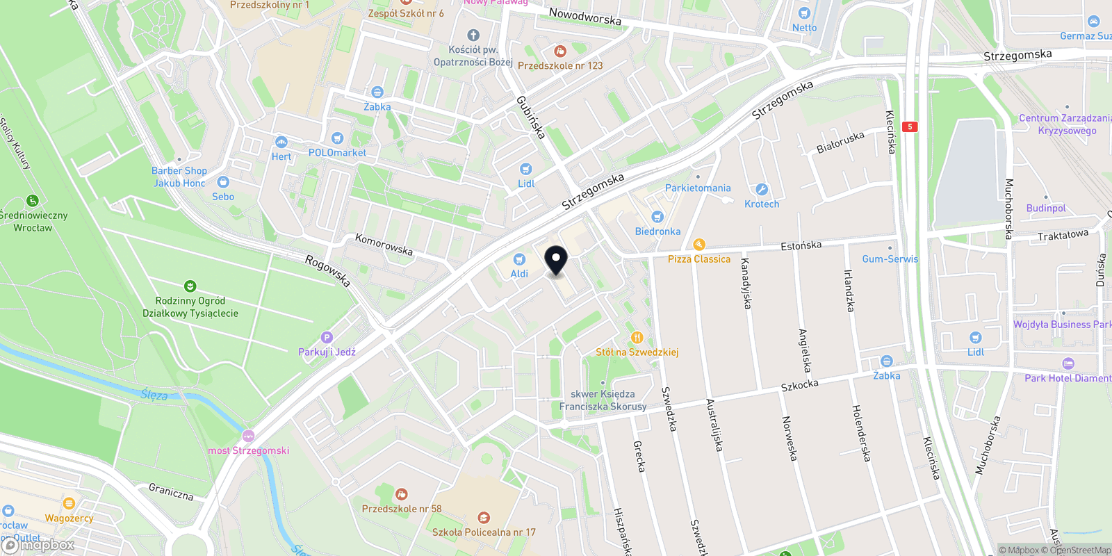 Mapa Pracownia Fryzur & Kosmetyka Szwedzka11b